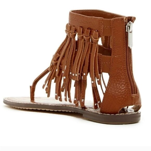 Sam Edelman Griffen Sandals women's size 6 black leather Bohemian Gladiator - Picture 2 of 9